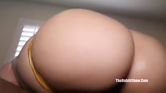 Black Ebony Beauty Santana Red Gets Her Big Booty Pounded By Habib Show'S Top
