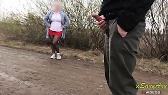 Public Park Exposure Leads To Unexpected Encounter With Curious Mom
