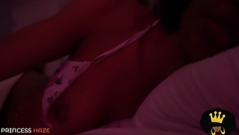 Ebony Babe Seeks Refuge In Step Brother'S Room, Pov Action Ensues