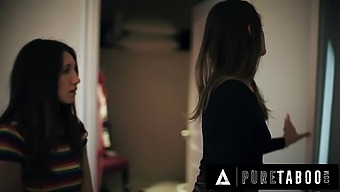 Virgin Teen Maya Woulfe'S Taboo Encounter With Older Stepsister Gizelle Blanco