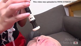 Japanese Girl Indulges In Saliva Exchange With Masochist Man (Fetis.Jp)