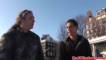A Dutch Prostitute Gets Mouth Filled With Semen While Deepthroating