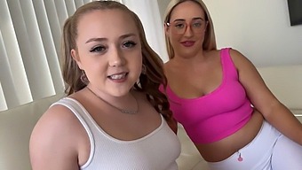 Las Hermanastras Eva Nyx Y Brookie Blair Se Entregan A Una Fantasía Caliente De Casa Con Scott Stark