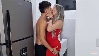 A Mature Housewife From Colombia Engages In Sexual Activity With Her Husband'S Son, Leaving His Rear End Filled With Milk - Featuring Monique Fuentes And Danner Mendez
