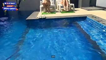 Hot And Horny Students Have Sex With Pool Cleaners In An Orgy In The Dorm Room.