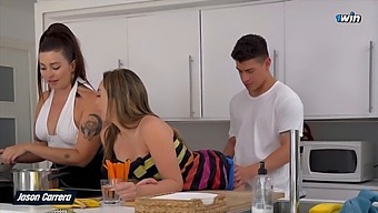 Best Friend Of My Girlfriend Came For A Few Days And We Had Sex And Then We Met A Hot Threesome.