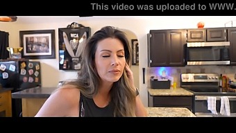 Beautiful Wife Coco Vandi In Hot Strip Poker Game With Stepson.